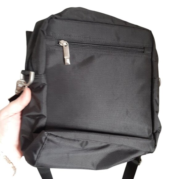 Vintage Blackberry Crossbody Tech Bag Black Unisex Travel School Work - Picture 7 of 10